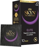 SKYN Elite Skynfeel Condoms Regular Size Ultra-Thin 10 Pack - Polyisoprene