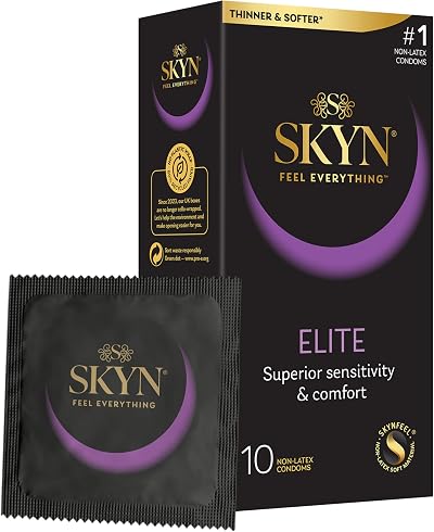 SKYN Elite Skynfeel Condoms Regular Size Ultra-Thin 10 Pack - Polyisoprene