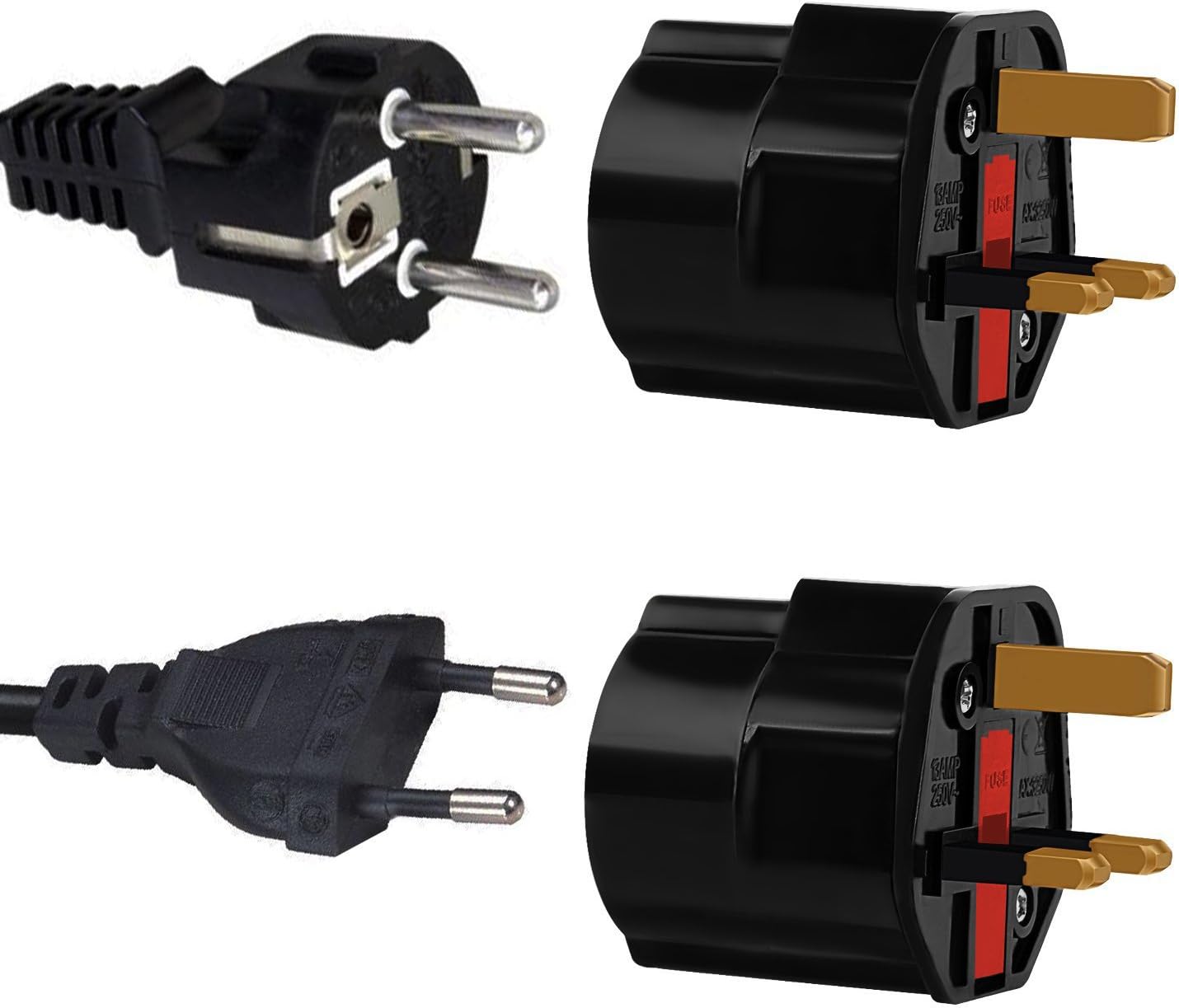 Ivoler EU To UK Adapter Europe To UK Power Travel Adapter EU To UK Plug