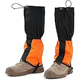 likloks Adjustable Leg Gaiters for Men & Women - Lightweight & Waterproof Gaiter for Hiking, Snow, Trail, Trekking, Hunting, Climbing