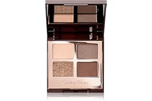 Charlotte Tilbury Luxury Palette Eyeshadow - Shimmer, Metallic & Satin Matte Eyeshadow Quad with a Rich Powder Formula - Includes 4 Complementary Shades