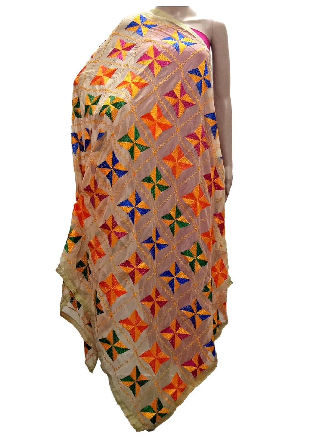sahej suits phulkari pankha dupatta