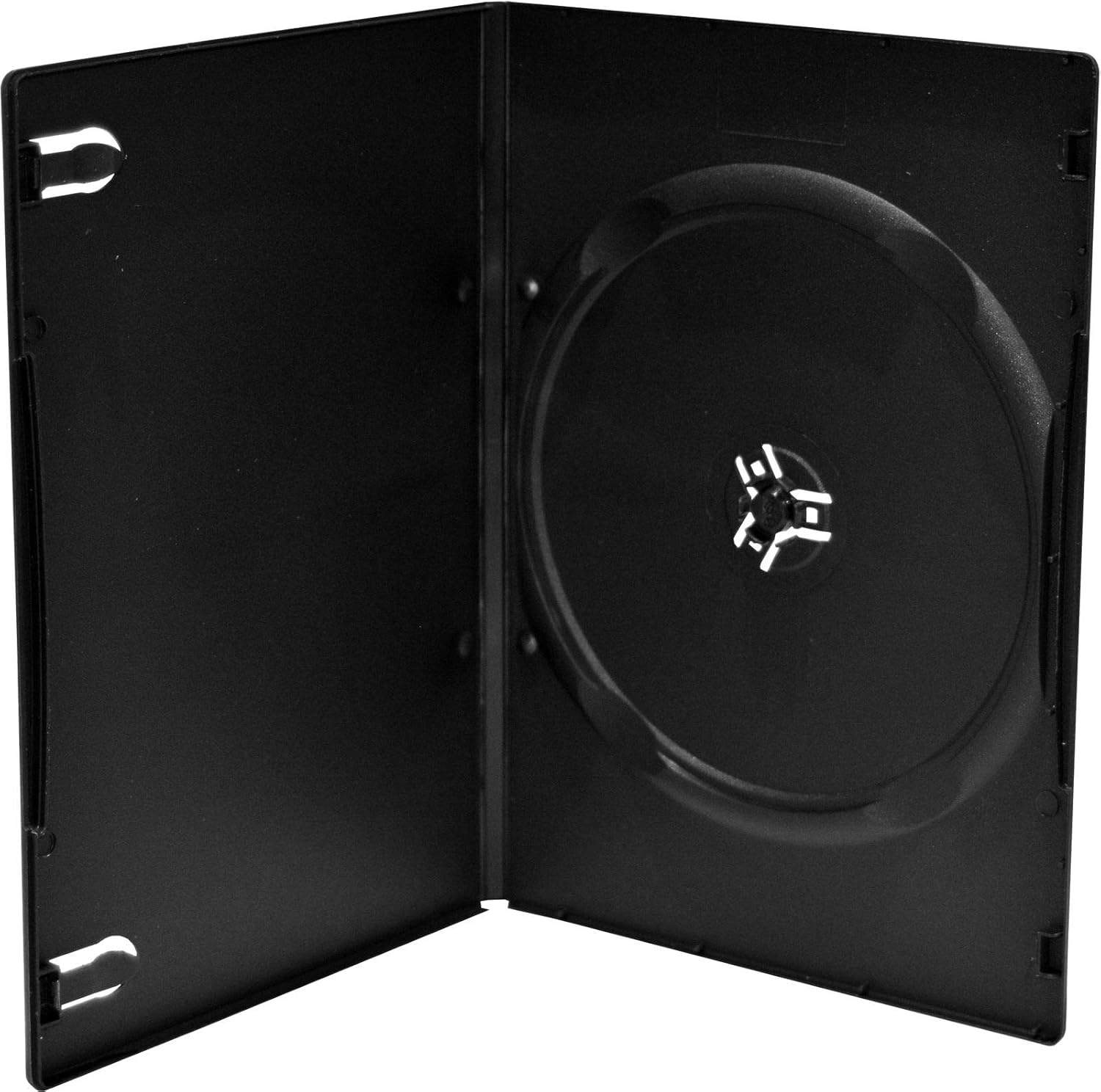 MediaRange DVD Caja vacía 100pcs Soltero Delgado Grueso Negro: Amazon.es: Informática