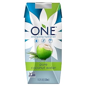 O N E Pure Coconut Water, Non-GMO Project Verified, No Added Sugar, Gluten Free, 11 2 Ounce (Pack of 12)