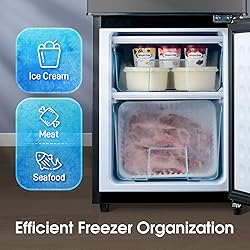 Anypro Fridge with Bottom Freezer and Drawer, 4.0