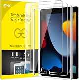 JETech Screen Protector for iPad 10.2 inch HD Tempered Glass 2 Pack 7/8/9 Gen