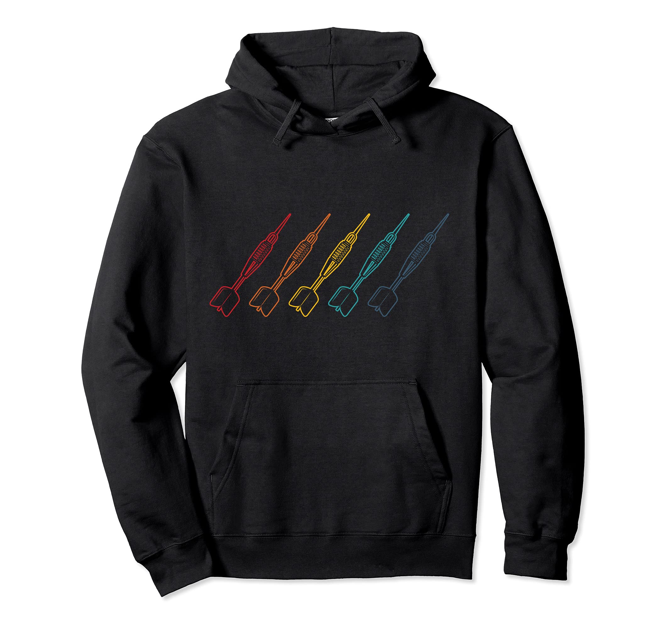 Retro color darts unique darts player Pullover Hoodie