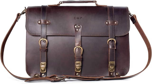 briefcase with initials