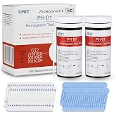 50 Hemoglobin Test Strips for URIT Hemoglobin Test Meter (Meter is not Include), Easy for Home Use, 50 Test Strips Total with 50 Lacets.