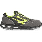 U Power Unisex Low-Cut Work Shoe, Breathable Leathe, Alloy Toe, 3.5-14 | Static Dissipative, Slip Resistant (Oily &amp; Wet Surfaces), Anti-Fatigue System &ndash; Infinergy, Airtoe, Aluminum Toe Technology