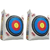 Morrell Weatherproof Supreme Range Archery Bag Target Replacement NASP Field Point Cover with 2 Shooting Sides and 4 Shooting Spots, White, Cover Only