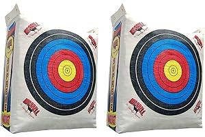 Morrell 2 Pack Weatherproof Supreme Range Archery Bag Target Replacement NASP Field Point Cover with 2 Shooting Sides and 4 Shooting Spots, White, Cover Only
