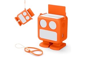 PIACLEN Silicone Cover for Yoto Mini Player, Soft Anti-Slip Protective Sleeve Case for Mini Player (Orange)