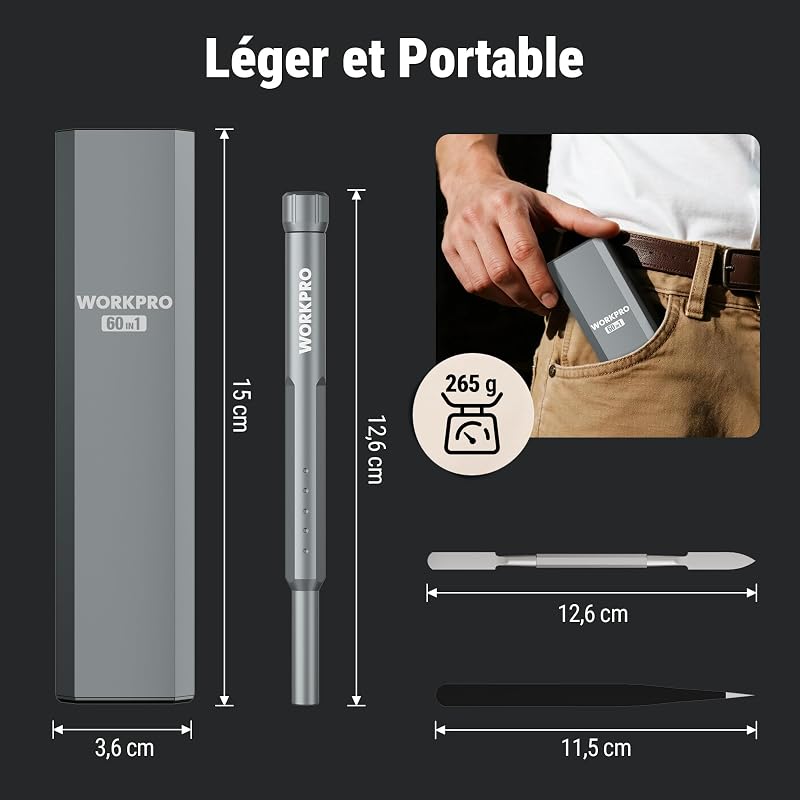 60 en 1 Tournevis de Précision Portable