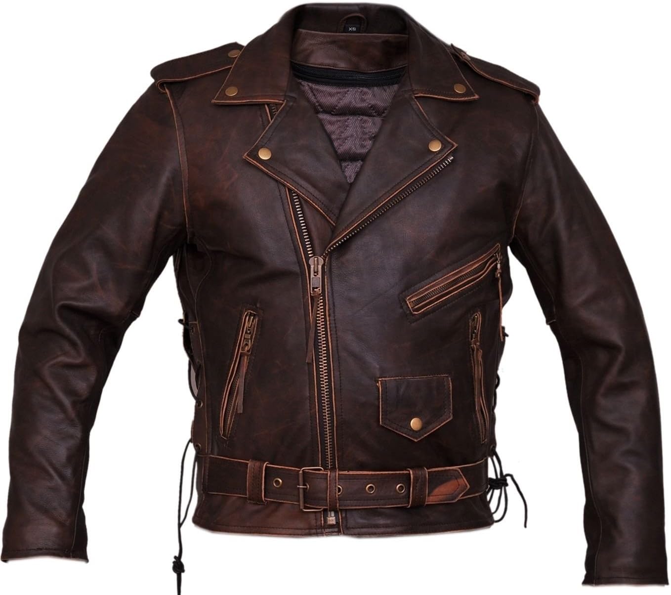 Marlon Brando Brown Leather Motorcycle Jacket