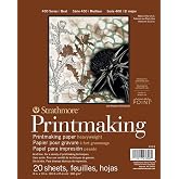 Strathmore Printmaking Paper Pad 8"X10"-20 Sheets -62433800, White