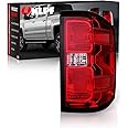 OKLPF Rear Brake Tail Lights Compatible With 2016-2019 Chevy Silverado 1500 2500HD 3500HD,GMC Sierra 3500 HD,Replacement Red Taillights Assembly,Included Bulbs and Harness,Right Passenger Side