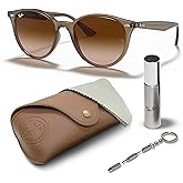 Ray-Ban RB4305 Phantos Shaped Sunglasses for Men & Women with Official RAYBAN Eyewear Kit
