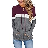 MixShe Women’s 2025 Fall Long Sleeve Hoodie Pullover Sweatshirt Lightweight Casual Tops Blouse