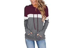 MIXSHE Womens Tops Ladies Tunics Casual Shirts Long Sleeve Hoodie Pullover Blouses Loose Fitting Tees Fashion Clothing Sweatshirts