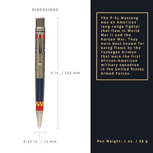 Retro 51 Tornado™ Vintage Metalsmith P-51 Mustang Rollerball Pen