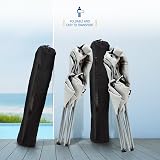 SUNMER Padded Camping Chairs Set of 2 Deluxe Folding with Cup Holder view 4