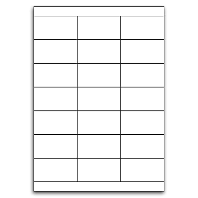 Address Or Multi Purpose White Permanent Label With Selvedge And Square Corners - 21 Labels Per ...