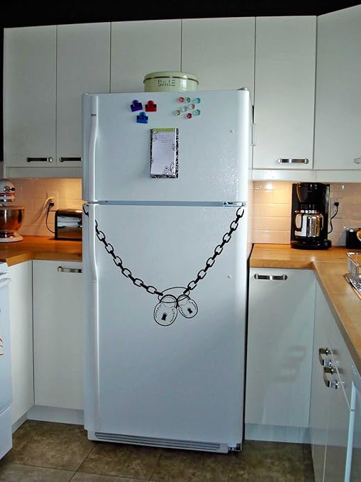 40 x 30 cm) Lock vinilo adhesivo de vinilo para nevera y forma una ...