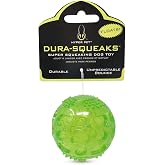 Hyper Pet DuraSqueak Dog Ball Toy, Interactive Dog Toys that Float and Squeaks for Playing, Fetching and Retrieving-Great Alternative to Traditional Tennis Balls Green 2.5 Inch