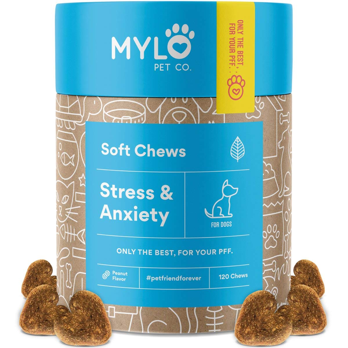 Mylo Dog Anxiety Relief Calming Treats for Dogs 100