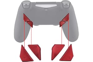 Scarlet Red Replacement Redesigned Back Buttons K1 K2 K3 K4 Paddles for PS4 eXtremeRate Controller Dawn Remap Kit