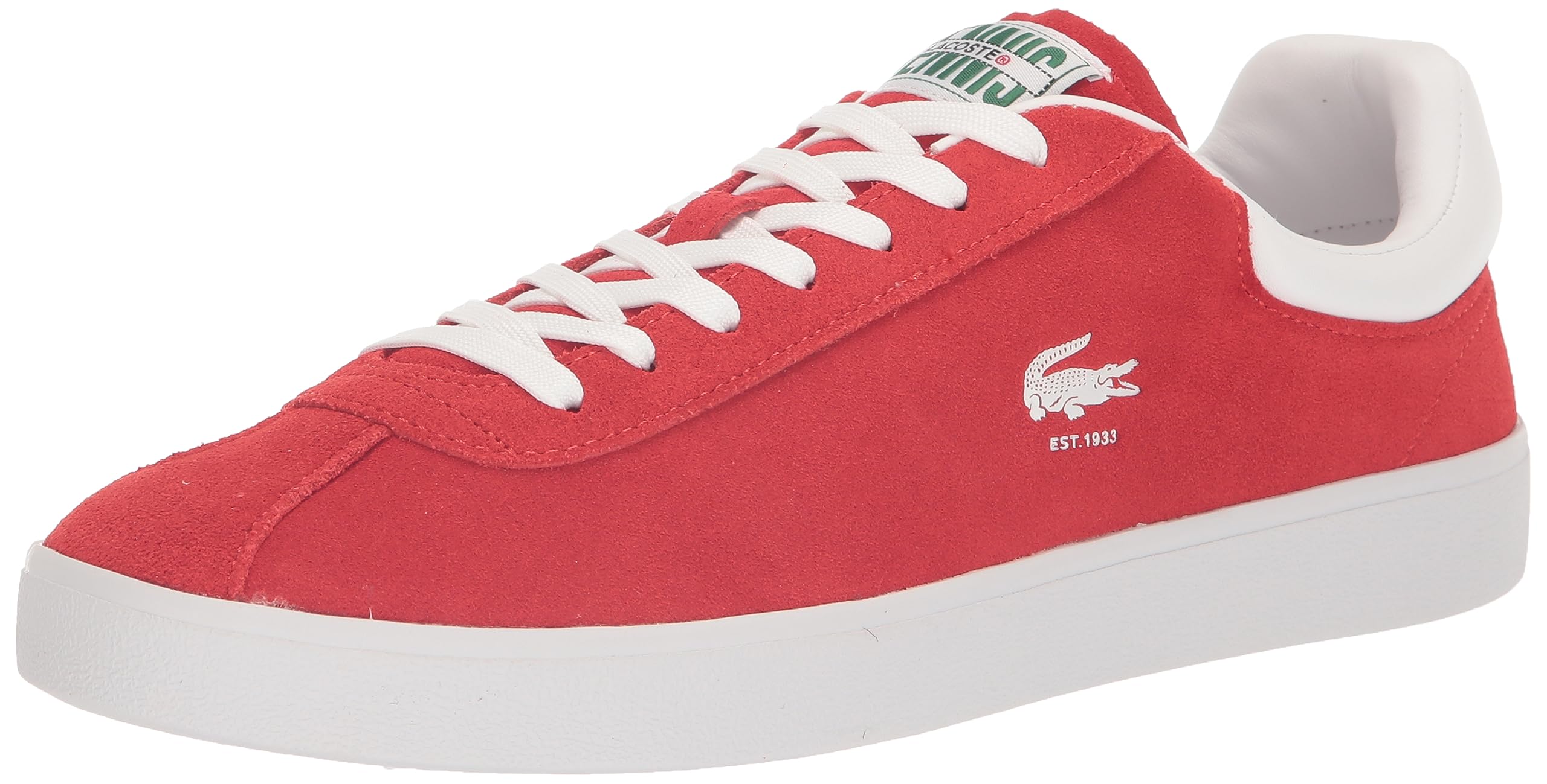 LacosteMensBaseshot SneakerRed/Wht9