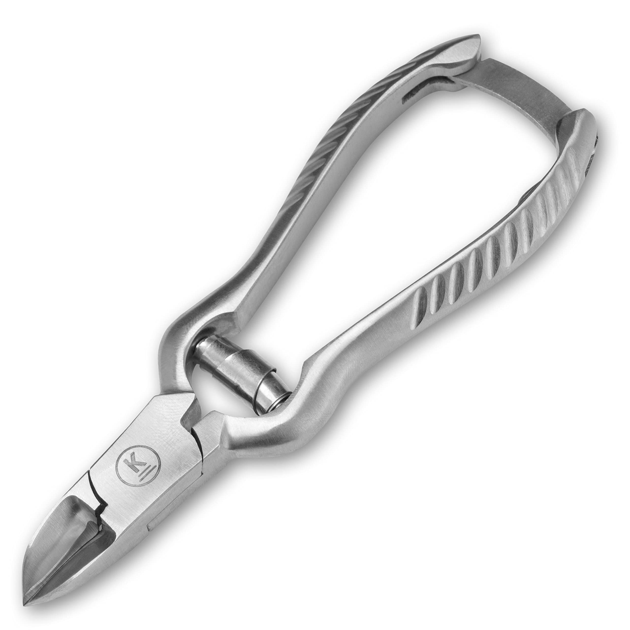 Nail clippers large for extremely strong, hard, thick toenails made of stainless steel