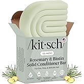 Kitsch Rosemary & Biotin Volumizing Hair Conditioner Bar for Hair Growth & Thickening – Hydrating & Cleansing Hair Conditioner for Women & Men - Paraben, Silicone & Sulfate Free - Made in USA - 2.7 oz