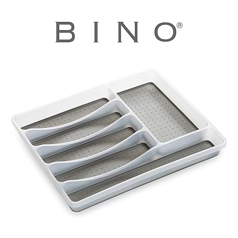Utensil Drawer Organizer With Soft Grip Lining Small Bino 5 Slot