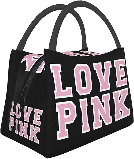 Victoria Secret Love Pink Lunch Bag for Women Girls Kids Insulated Picnic Pouch Thermal Cooler