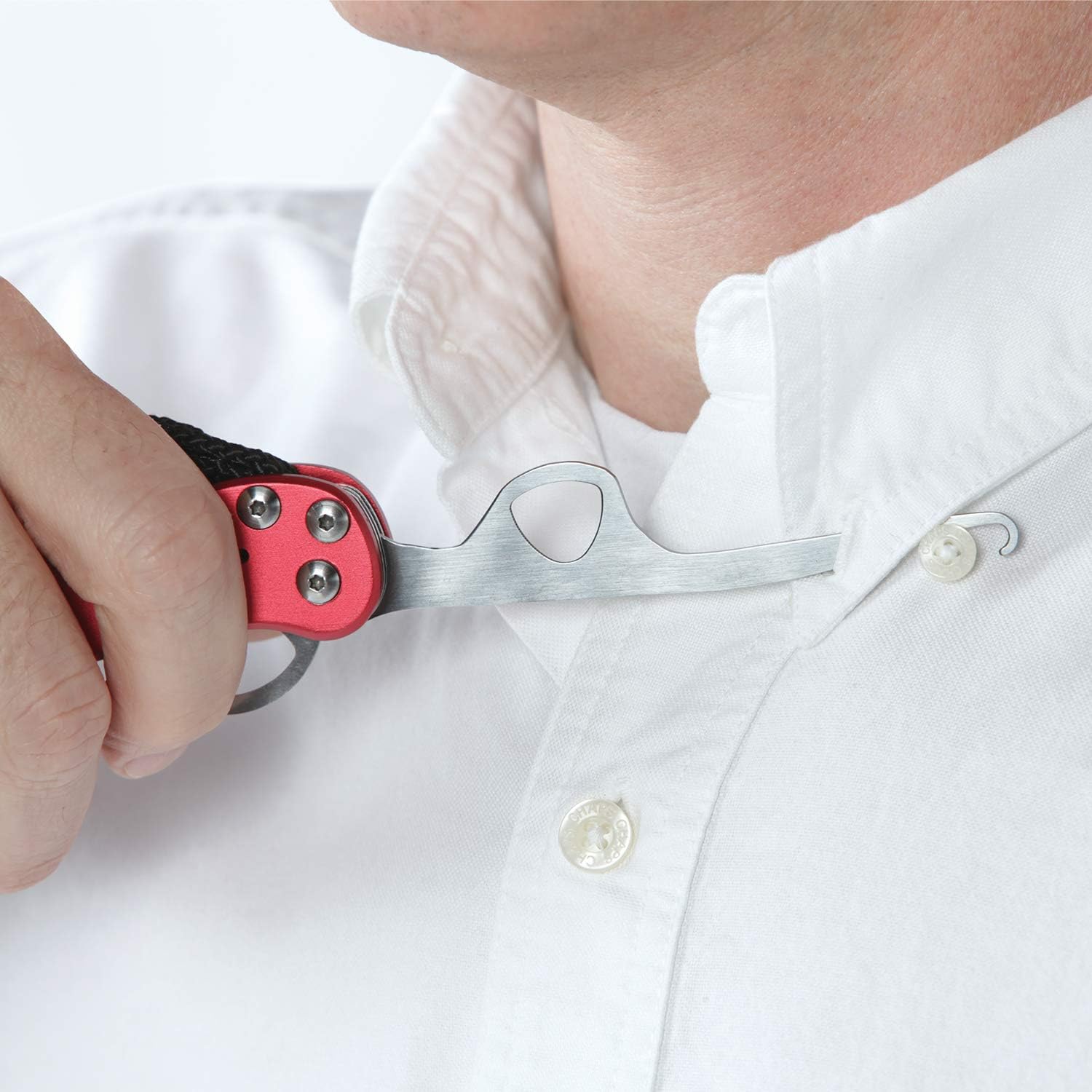 ViVi Zipper Pull and Button Hook Pocket Dresser and Dressing Aid for Assistance with Button Hooks, Zipper Pulls and Shoelaces: Health & Personal Care