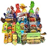 Assorted Russian Candy (Alenka, Grilyazh, Batonchik, Korovka, Romashka, Honey Mishka Grilyazh)