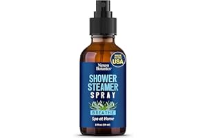 Breathe Shower Steamer Spray 2 fl oz - Aromatherapy Mist with Rosemary, Peppermint, Eucalyptus Essential Oil Blend - Refreshing Spa at Home Steam Spray - Nexon Botanics