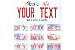 Alberta License Plate, 6"×12" Custom License Plate, Personalized License Plate, 1mm Thick Aluminum License Plate