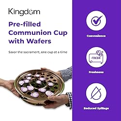 Kingdom Prefilled Communion Cup with Wafers