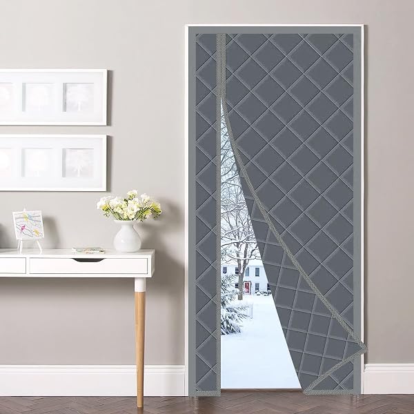 MAGNETIC THERMAL INSULATED DOOR CURTAIN, 28 X 80...