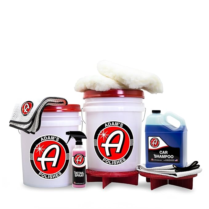 Adam's Complete 2 Bucket Car Wash Kit Amazon.co.uk Car & Motorbike