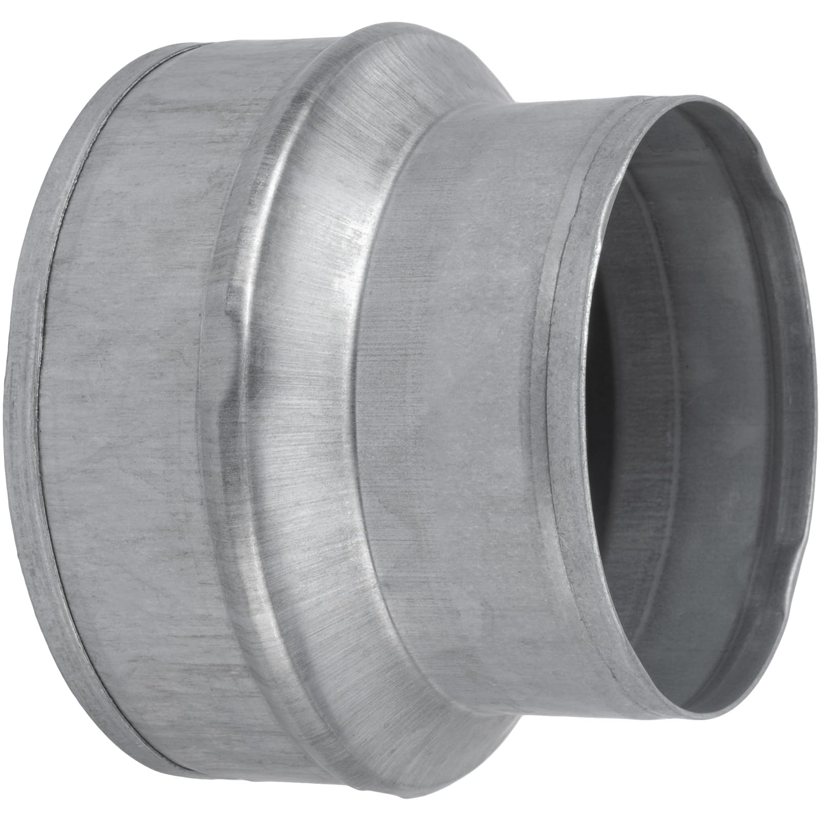 Photo 1 of VezoWorks 5" to 4" Inch Duct Pipe Adapter - Galvanized Steel HVAC Ducting Reducer for Ventilation - PVC Pipe, Hose Coupler - Heavy Duty Exhaust, Air Conditioner Fittings - Vent Flange Connector