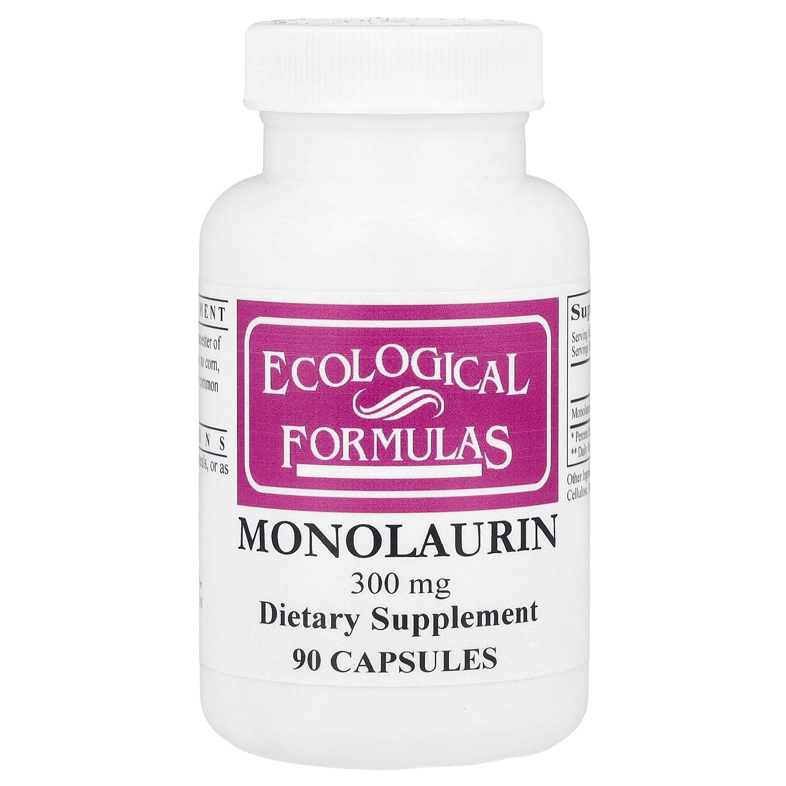 Ecological Formulas/Cardiovascular Research Monolaurin - 90 Caps.