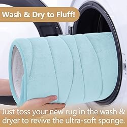 Buganda Memory Foam Bathroom Rug Mat 59x17, Extra