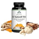 Optimal Health Systems Fat Sugar Trim Metabolic Support Formula Capsules | Lipase, patented chromium, rosemary and herbs, supports fat and sugar metabolism, energy production and digestive function