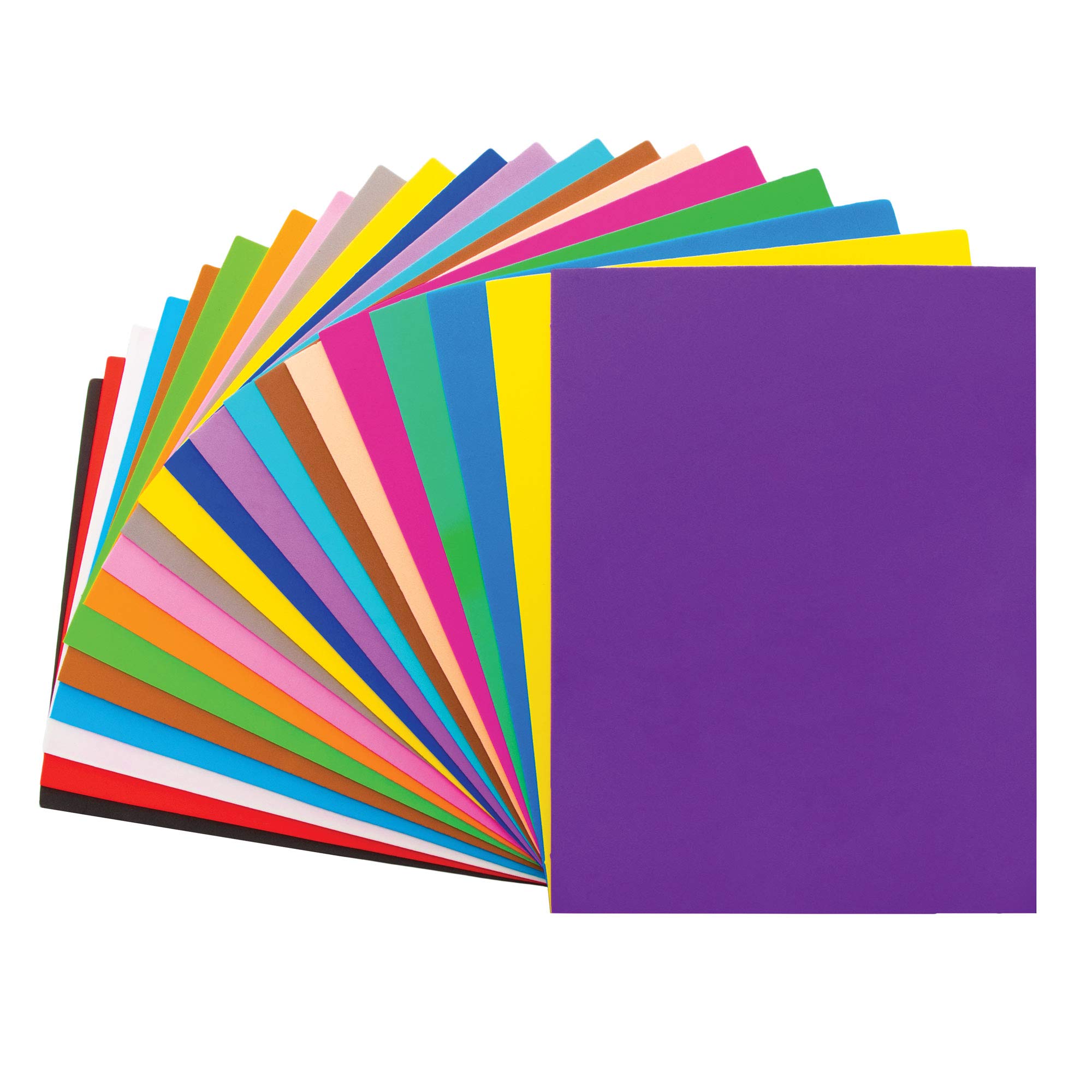 Baker Ross Foam Sheets Class Pack of 50 - Arts and Crafts for Kids