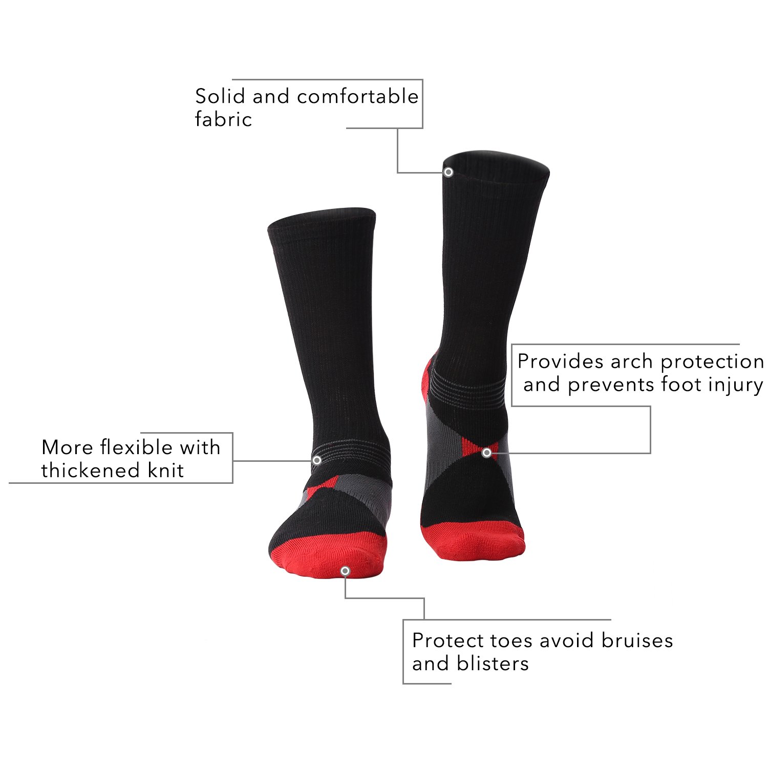 OLCHEE Boys Sock Basketball Soccer Hiking Ski Athletic Outdoor Sports