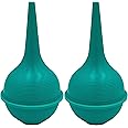 Sterile Rubber Bulb Syringe - 2 Pack, 3oz/90ml Ear Bulb Syringe For Removing Ear Wax, Baby & Adult Nasal Care, Sinus Rinse, Gentle Mucus Removal, Anti-slip Grip, Flat Bottom Design